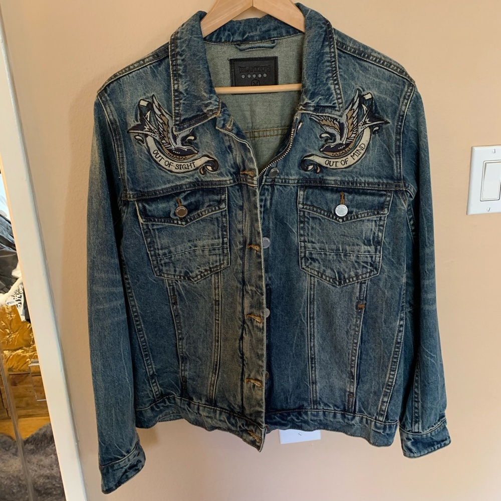 BLANKNYC Denim Embroidered Jacket